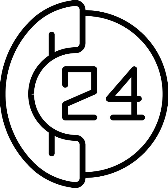 24小时技术支持图标大纲聊天图片下载