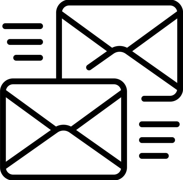 听现场邮件图标大纲联系图片下载