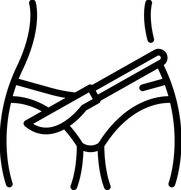 解剖刀吸脂图标轮廓美容图片下载