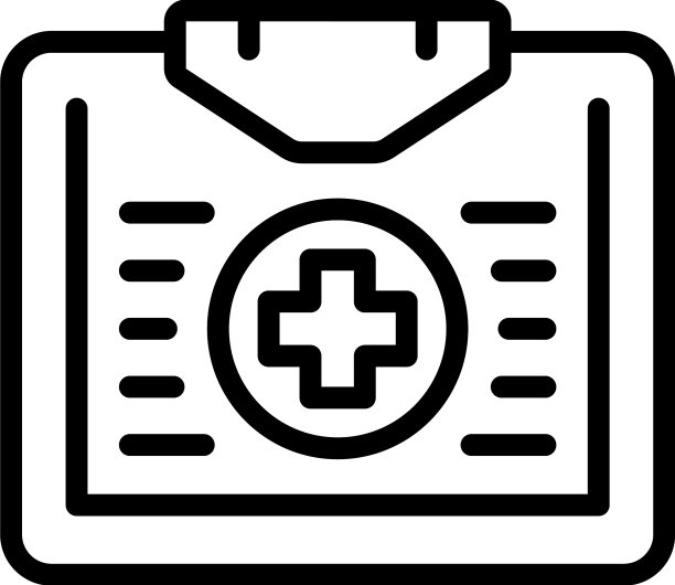 便携式急救箱图标轮廓护理图片下载
