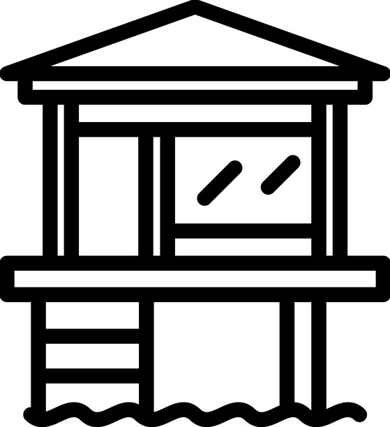 别墅平房图标轮廓海滨别墅图片下载