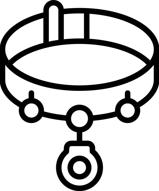 宠物皮带图标轮廓犬小狗图片下载