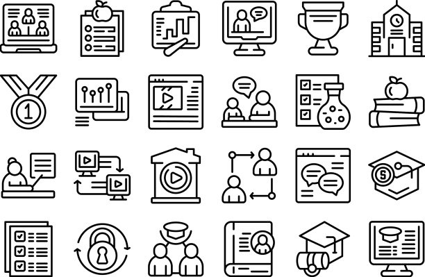 私人课图标集概述业务图片下载