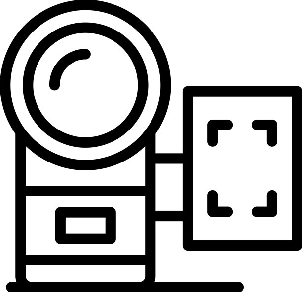 复古相机图标轮廓工作室照片图片下载