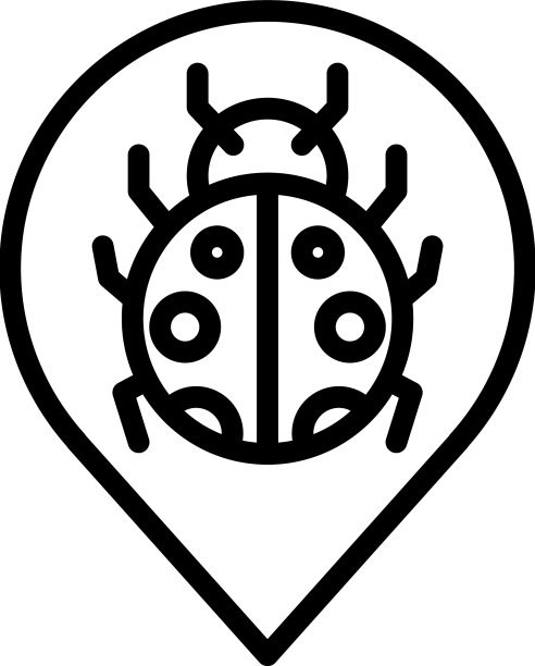 森林bug位置图标轮廓生态图片下载