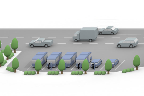 电动汽车和充电器。电动汽车和充电架正在充电。使用安装在道路上的充电点。图片下载