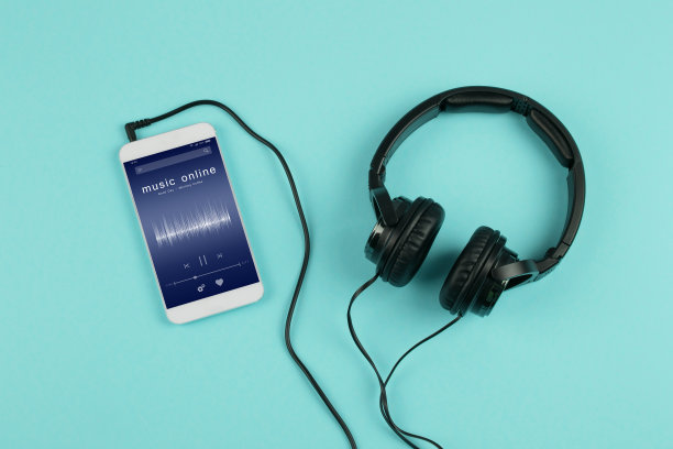 在线听音乐概念-在线音乐播放器的智能手机应用程序图片下载