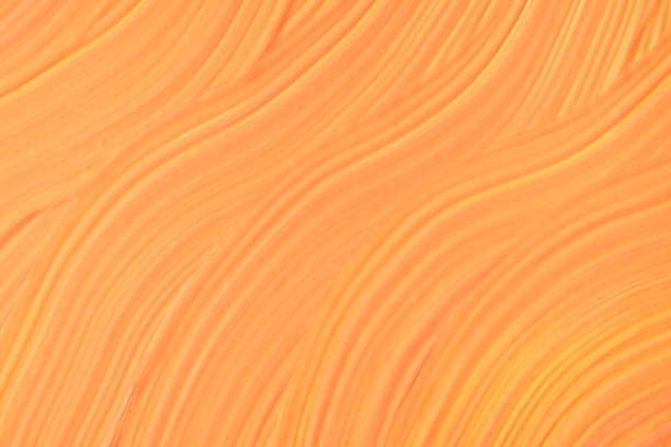 抽象流体艺术背景橙色和珊瑚色。液体的大理石。丙烯画在帆布上与桃梯度。图片下载