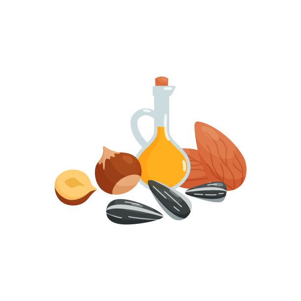 维生素营养丰富脂肪，蛋白质，杏仁，榛子，葵花籽图片下载