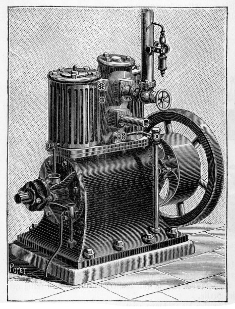 由离心式调速器控制的西屋高速蒸汽机图片下载