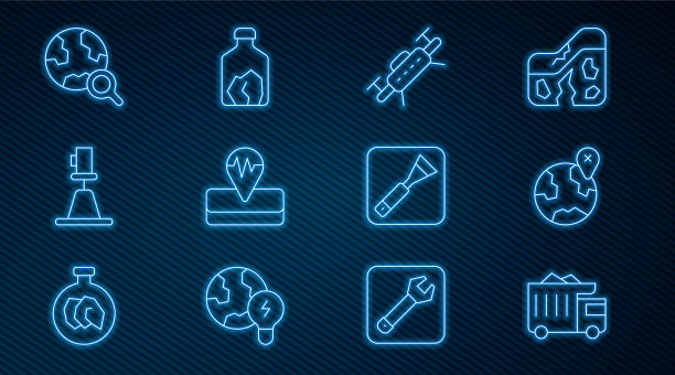 在全球范围内设置矿用自卸车线路位置图片下载