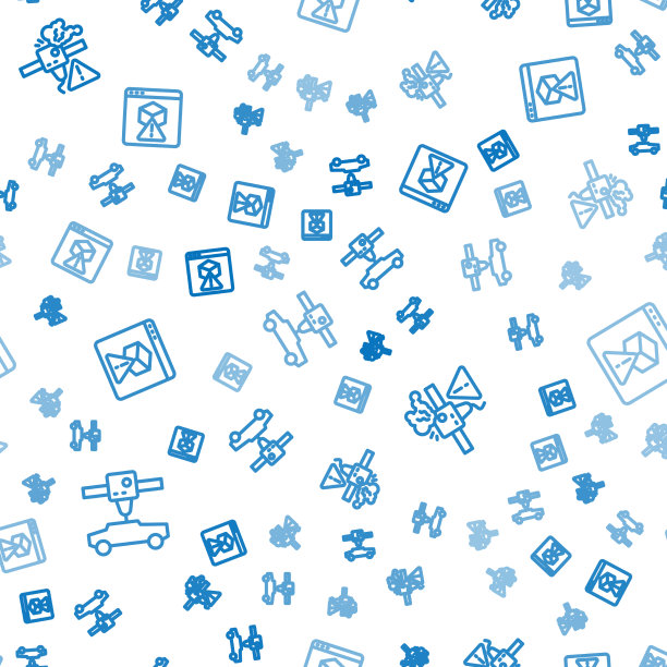 设置行3d打印机的汽车警告和无缝连接图片下载