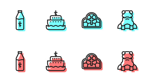 设置线条彩绘玻璃圣水瓶柜的图片下载