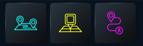 设置线路路线位置和折叠地图图片下载