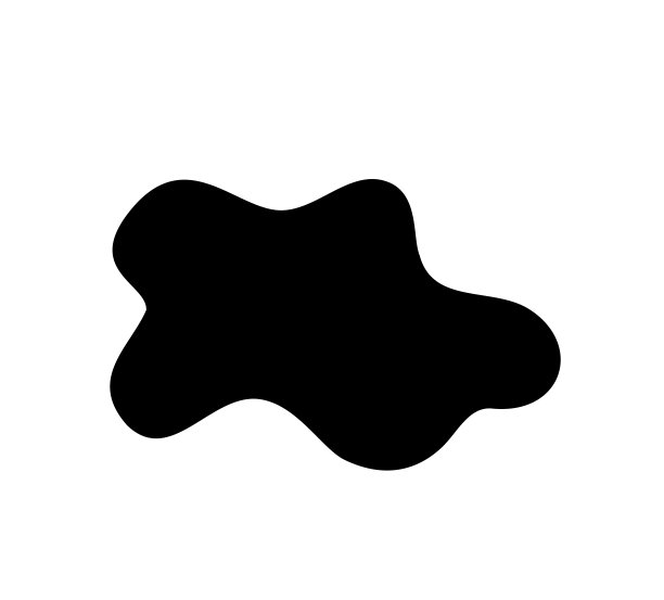 流体形状矢量插图孤立在白色上图片下载