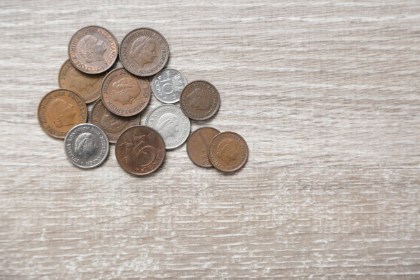 古老的荷兰欧元之前的硬币图片下载