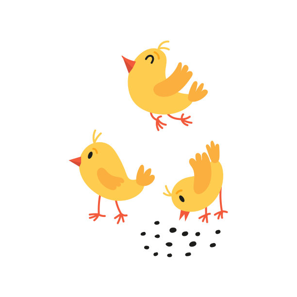 可爱的角色小鸡图片下载