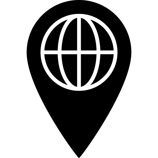 全球位置字形图标矢量图片下载