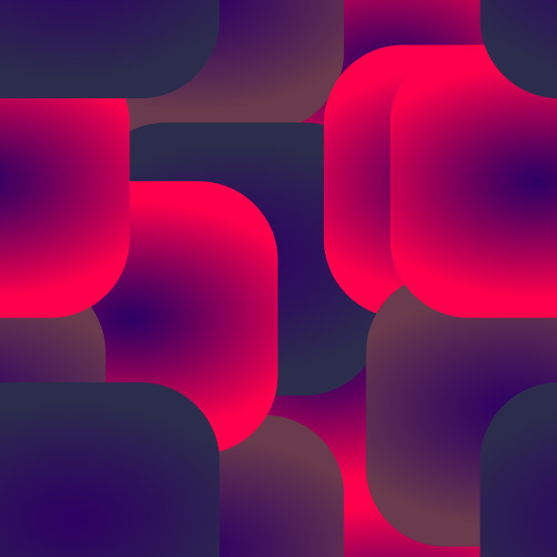 无缝抽象简单形状圆角正方形与梯度图片下载