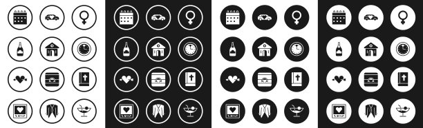 设置女性性别象征的教堂建筑图片下载