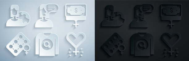 集女权主义衬衫钱增长女性包装图片下载