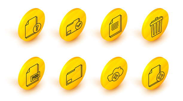 设置行添加新文件云文件文件夹PSD图片下载