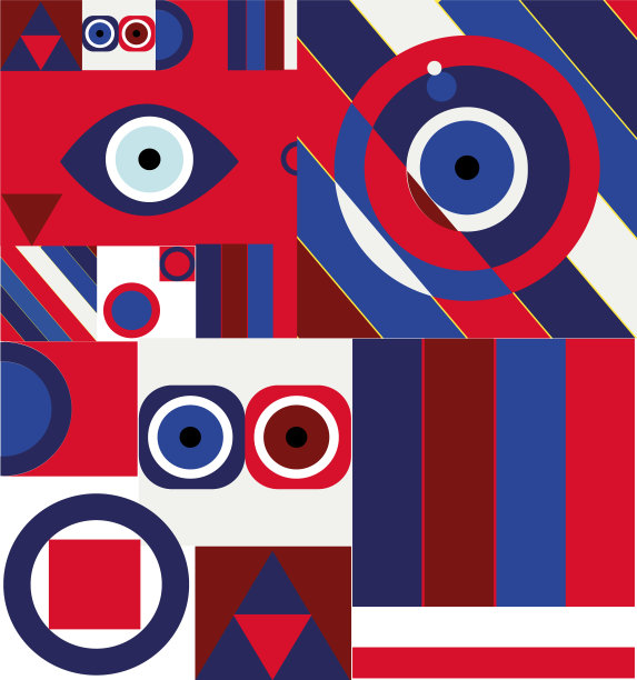 包豪斯风格，抽象墙纸，简约图片下载