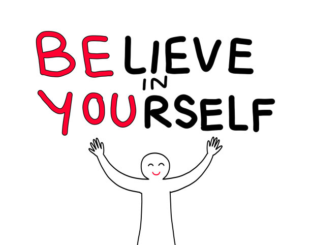 励志名言相信自己图片下载