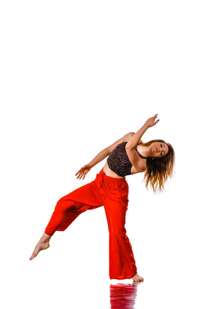 年轻女子舞蹈爵士现代舞图片下载