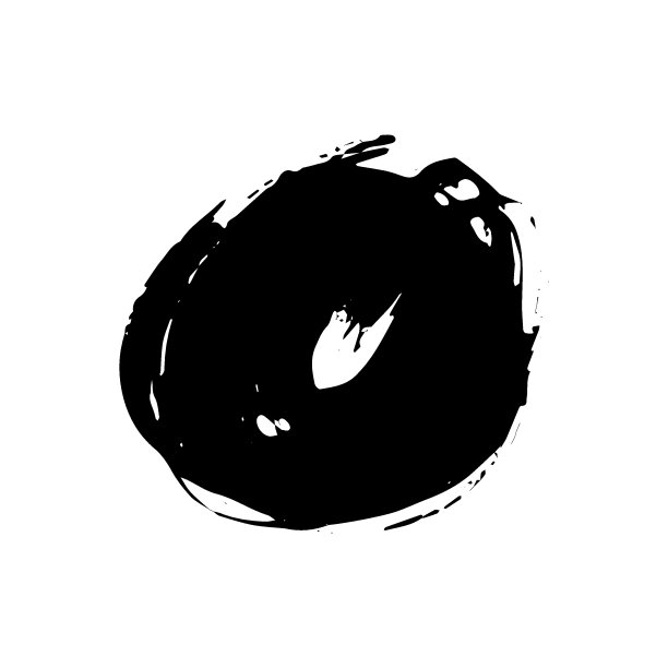 矢量垃圾圆形画笔。黑色的中风,染色图片下载