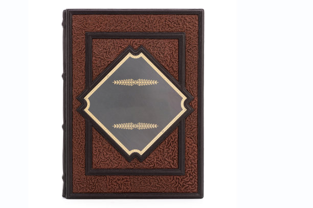 皮革模型书与封面颜色隔离图片下载