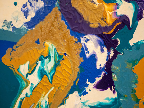 抽象绘画的背景。颜色纹理。帆布油画。明亮的色彩斑斓的画布。手绘油画。油漆的笔触。现代艺术图片下载