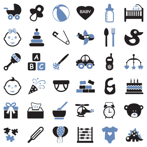 小图标。双色调平面设计。矢量插图。图片下载