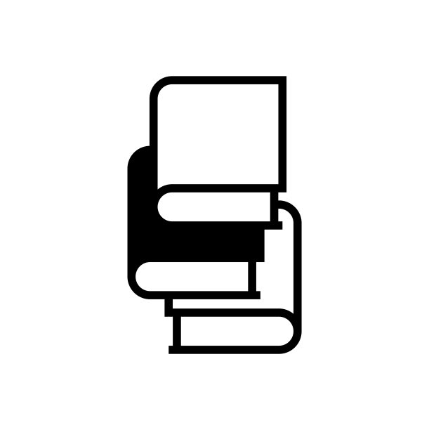 书栈图标矢量孤立在白色，标志和符号插图。图片下载