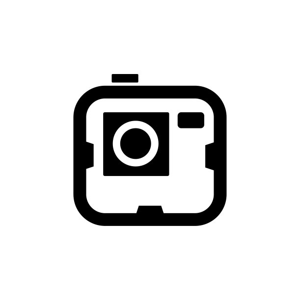 袖珍摄像机图标矢量孤立在白色，标志和符号插图。图片下载