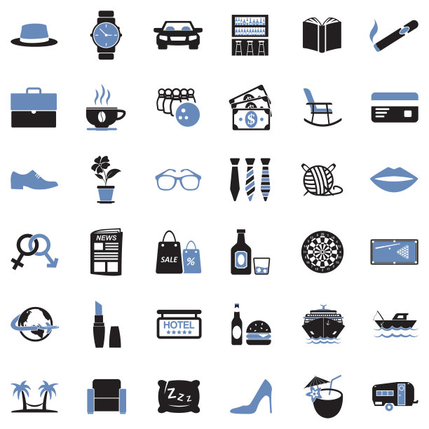 成人的图标。双色调平面设计。矢量插图。图片下载