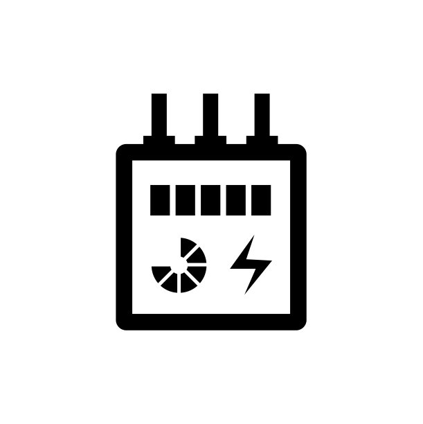 电表图标矢量孤立在白色，标志和符号插图。图片下载