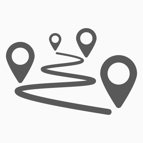 位置图标，路线矢量说明图片下载