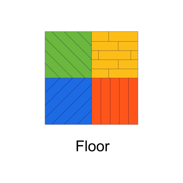 地板矢量平面图标设计插图。白色背景上的家庭改进符号EPS 10文件图片下载