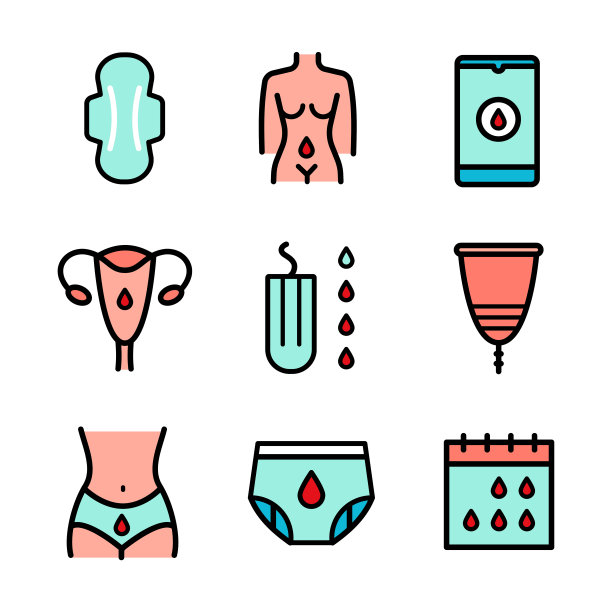 月经颜色图标设置图片下载