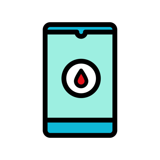 月经app图标颜色向量图片下载