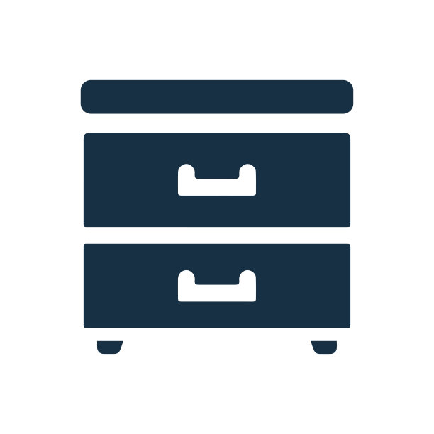 橱柜抽屉或梳妆台图标图片下载