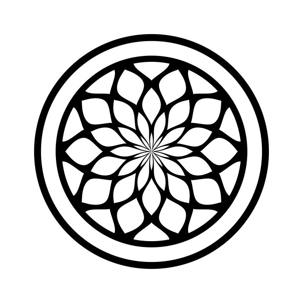 抽象几何圆图案。圆形的设计元素。图片下载