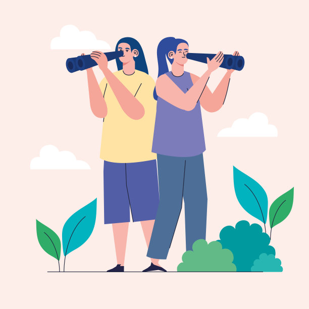 两个寻找角色的女孩图片下载