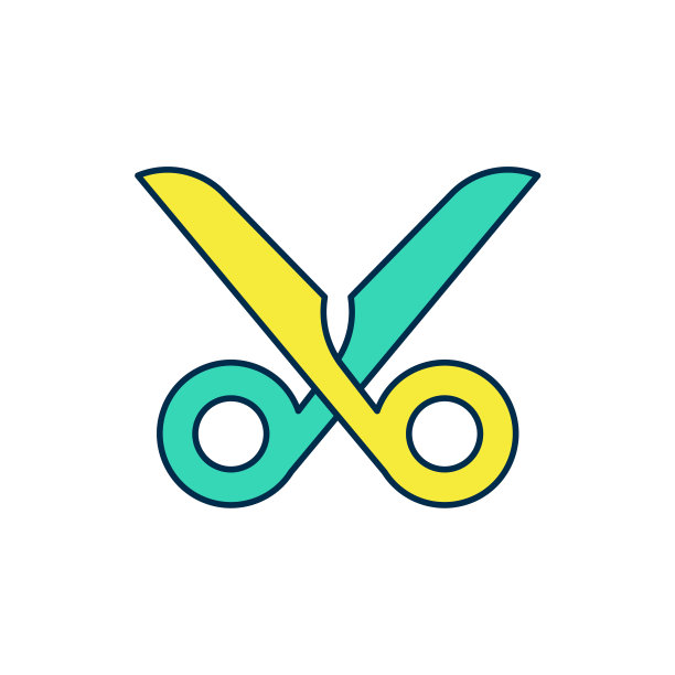 填充轮廓剪刀图标孤立在白色背景上。刀具的迹象。向量图片下载