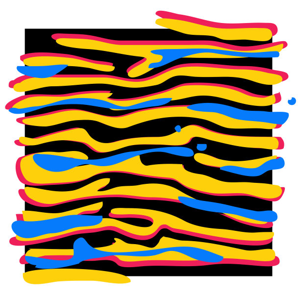 德科非洲斑马条纹流体流行风格插图图片下载