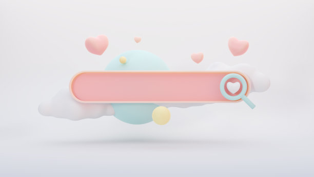 网上约会的概念。用放大镜寻找真爱。心形，单身，情人节图片下载