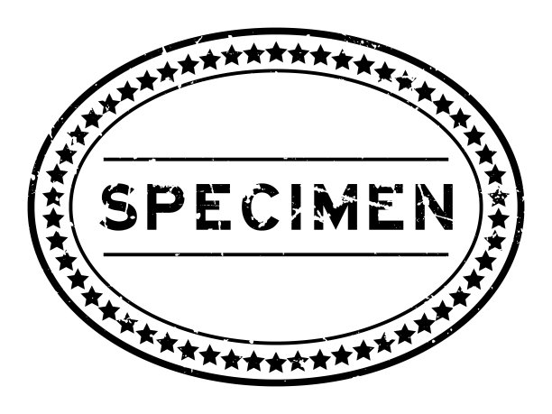 垃圾黑色样本字椭圆形橡胶印章在白色背景图片下载