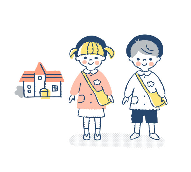 幼儿园的男孩女孩和幼儿园图片下载