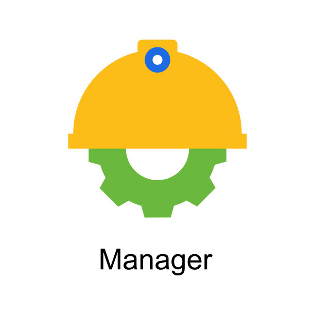 管理矢量平面图标设计插图。白色背景上的家庭改进符号EPS 10文件图片下载